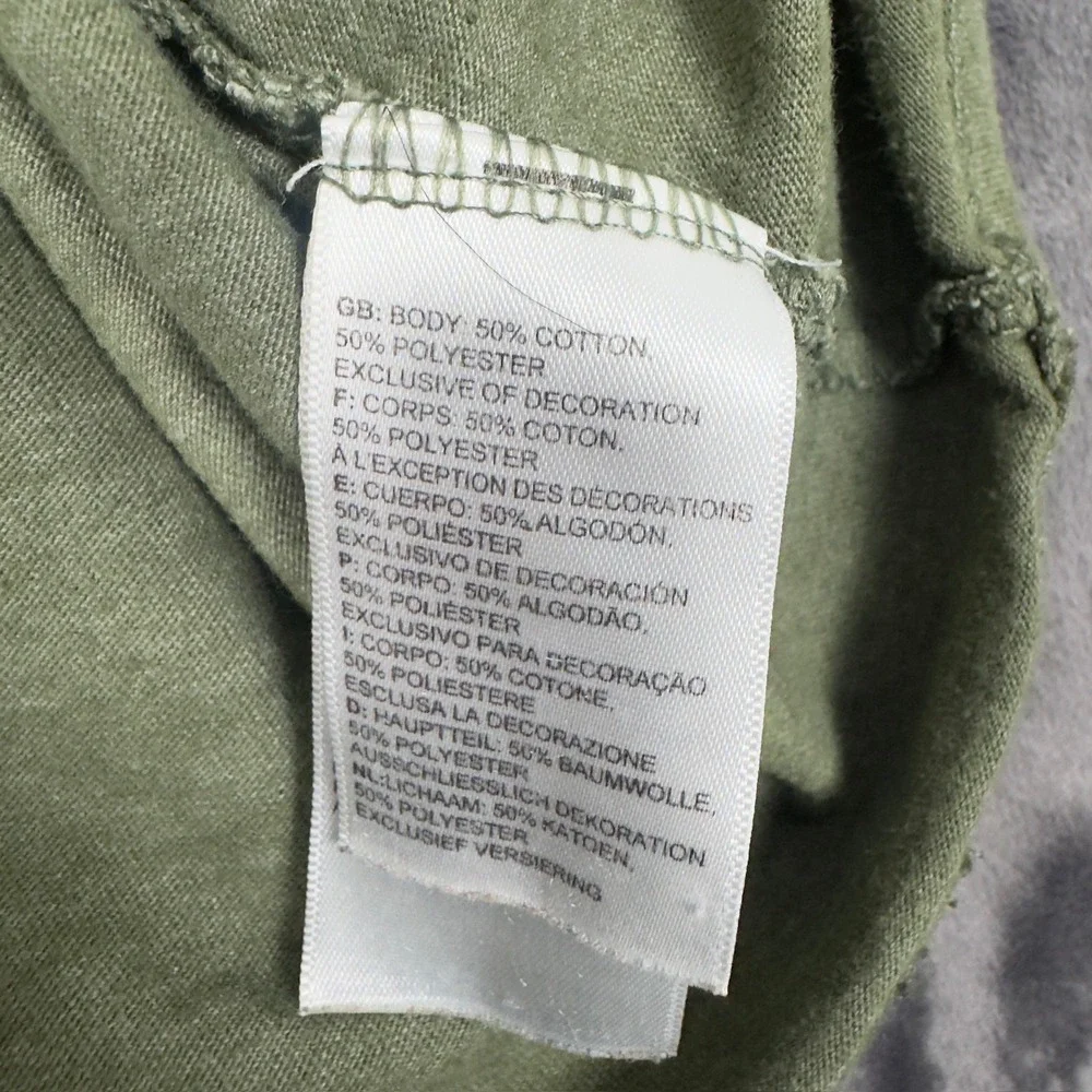 The North Face T-Shirt Mens L Green Never Stop Exploring Mountain Graphic Tee